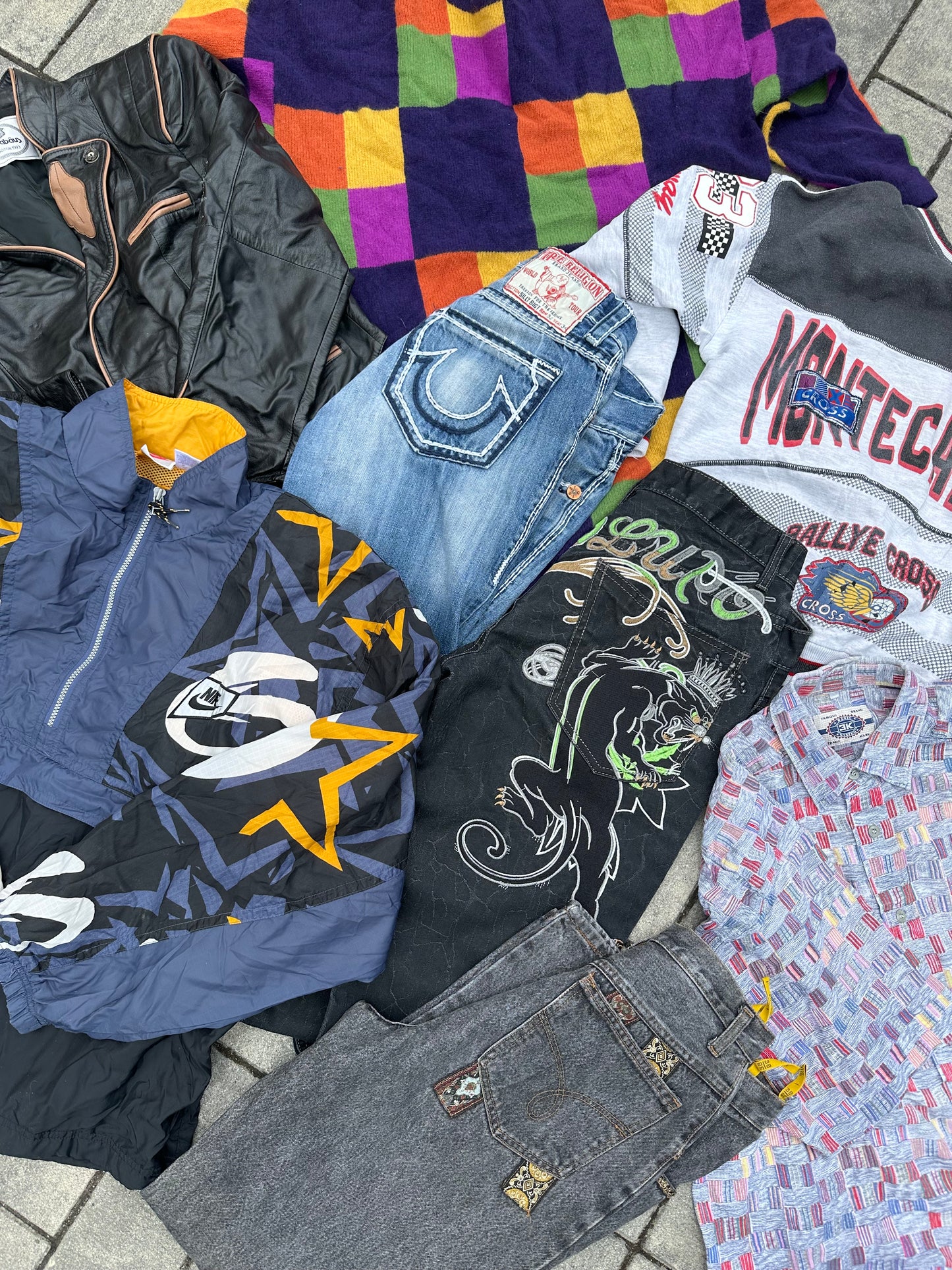 5 sztuk odzieży Retro Vintage – unikalny mix lat 80/90 🔥