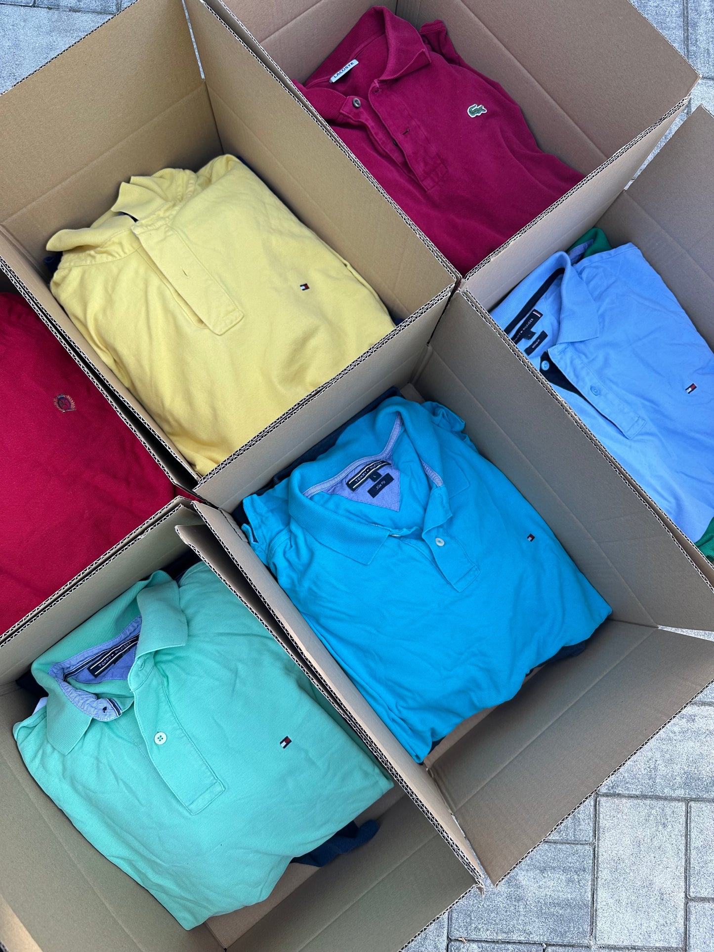 5x Koszulki Polo Markowe Mix | Ralph Lauren, Lacoste, Tommy Hilfiger, Nike itd