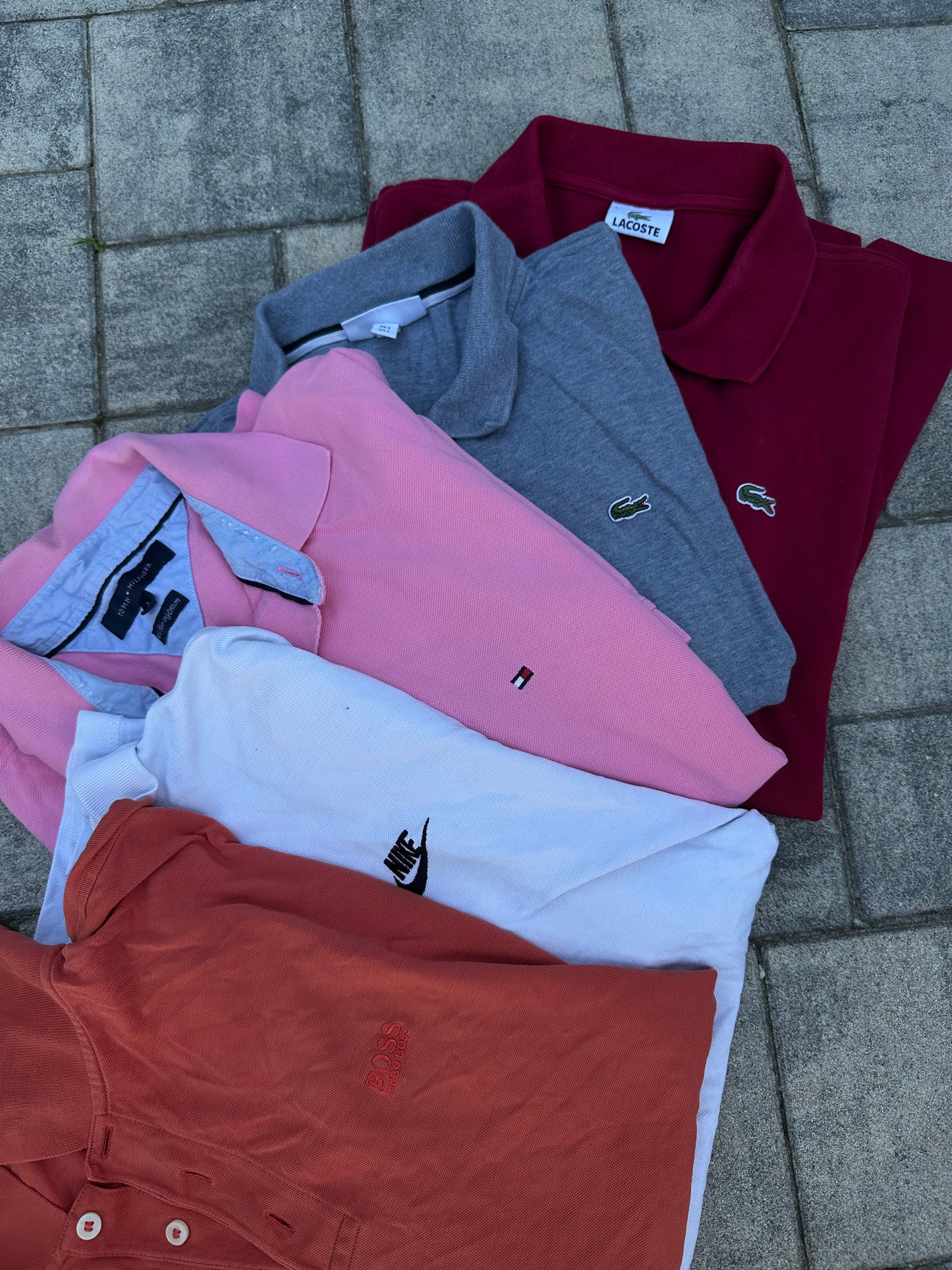 5x Koszulki Polo Markowe Mix | Ralph Lauren, Lacoste, Tommy Hilfiger, Nike itd