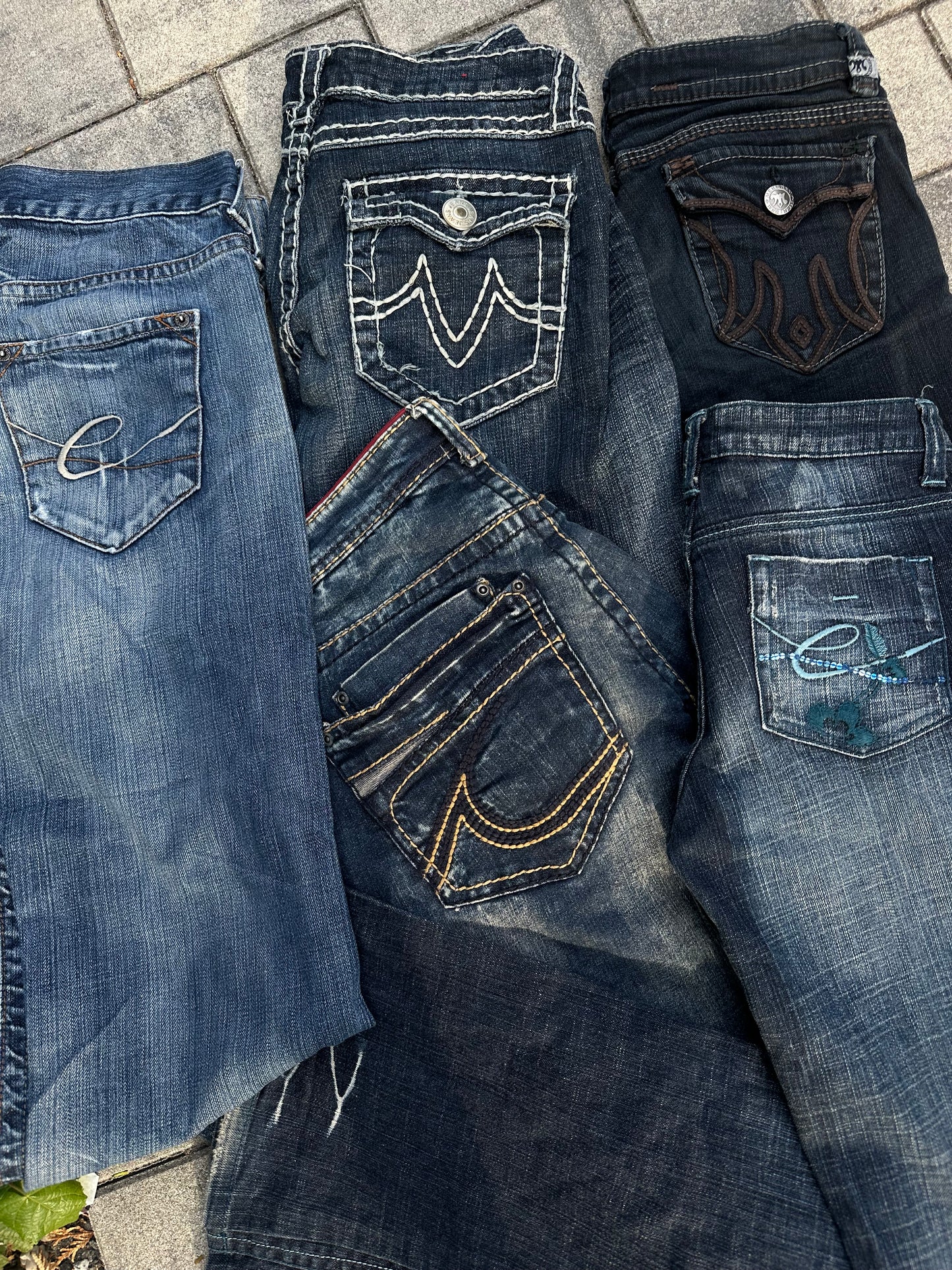 Worek 5 KG Spodni Jeansowych Vintage Y2K – Damskie i Męskie | Mix Retro 90s/00s🔥