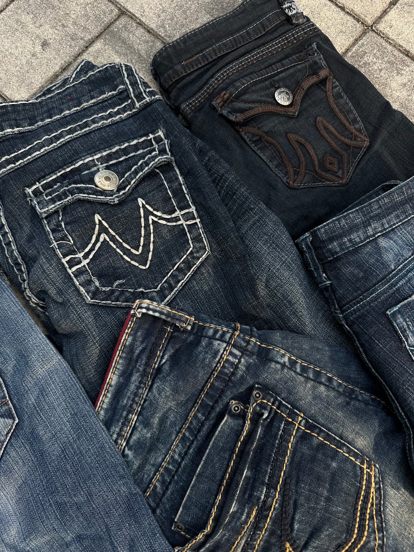 Worek 5 KG Spodni Jeansowych Vintage Y2K – Damskie i Męskie | Mix Retro 90s/00s🔥